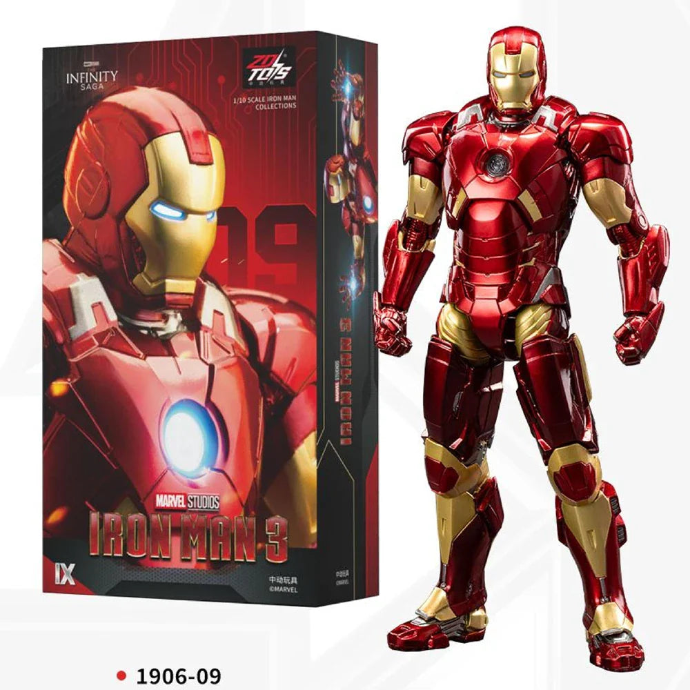 ZD Toys Marvel Avengers Iron Man MK38 Igor MK37 Hammerhead MK12 Kingarts MK40 Shotgun Action Figure Collections Gift