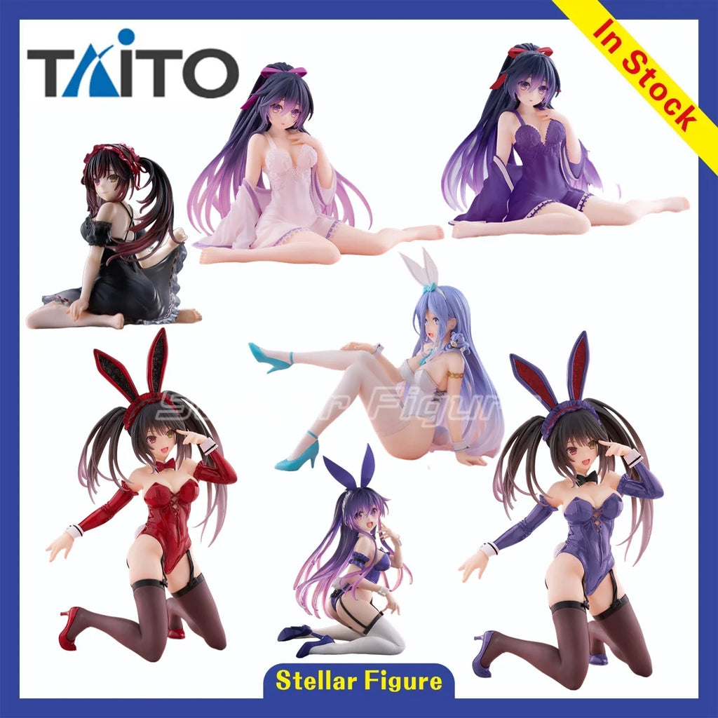 【SF】In Stock TAiTO Desktop Cute DATE A LIVE Kurumi Tokisaki Yatogami Tohka Takamiya Mio Model Figures Collection Gifts