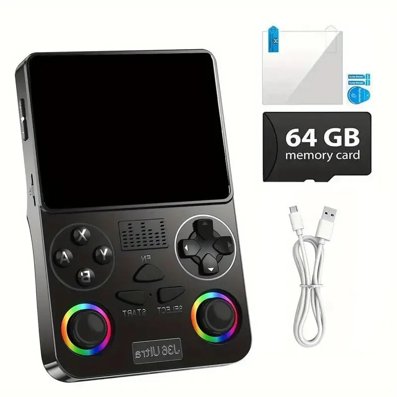 New J36 Ultra portable retro games console pocket classic handheld console Global Online Multiplayer Android 64-bit Arcade