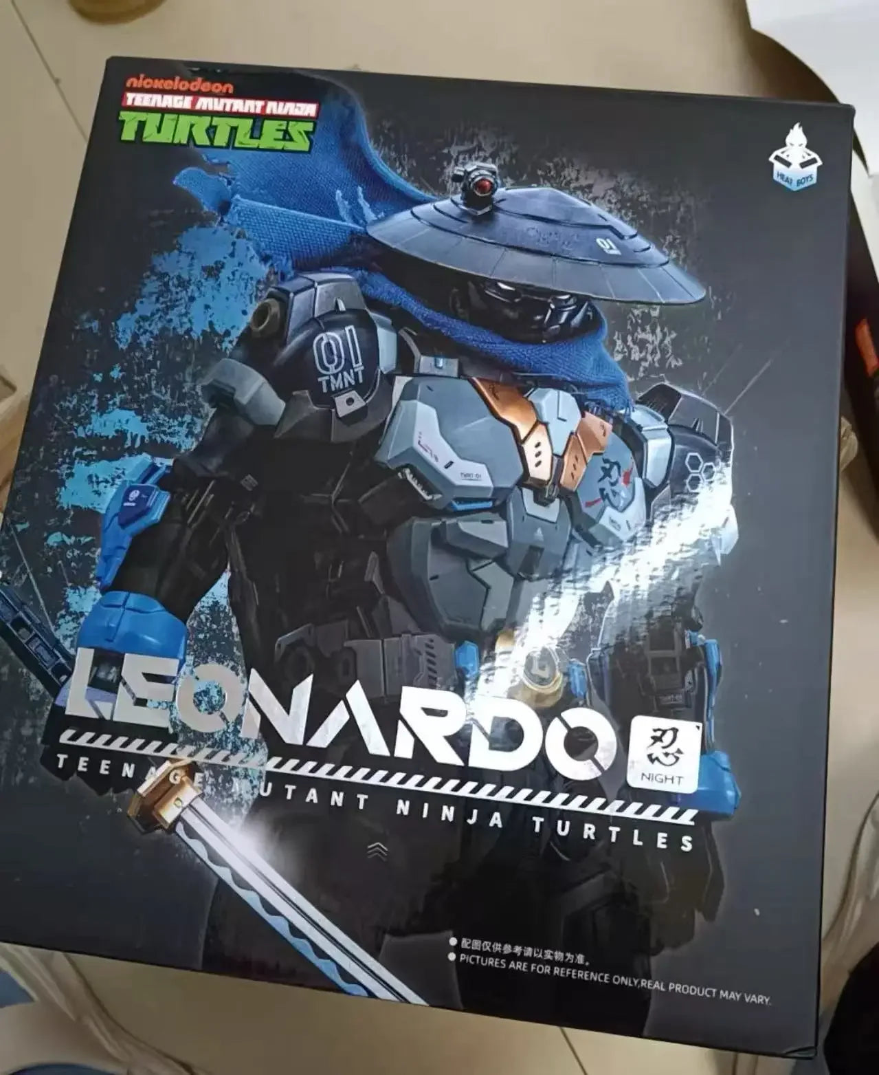 Heatboys Ninja Turtle Anime Figure TMNT Leonardo Action Figures 40th Anniversary Edition Night Patrol Leo Decor Birthday Gift