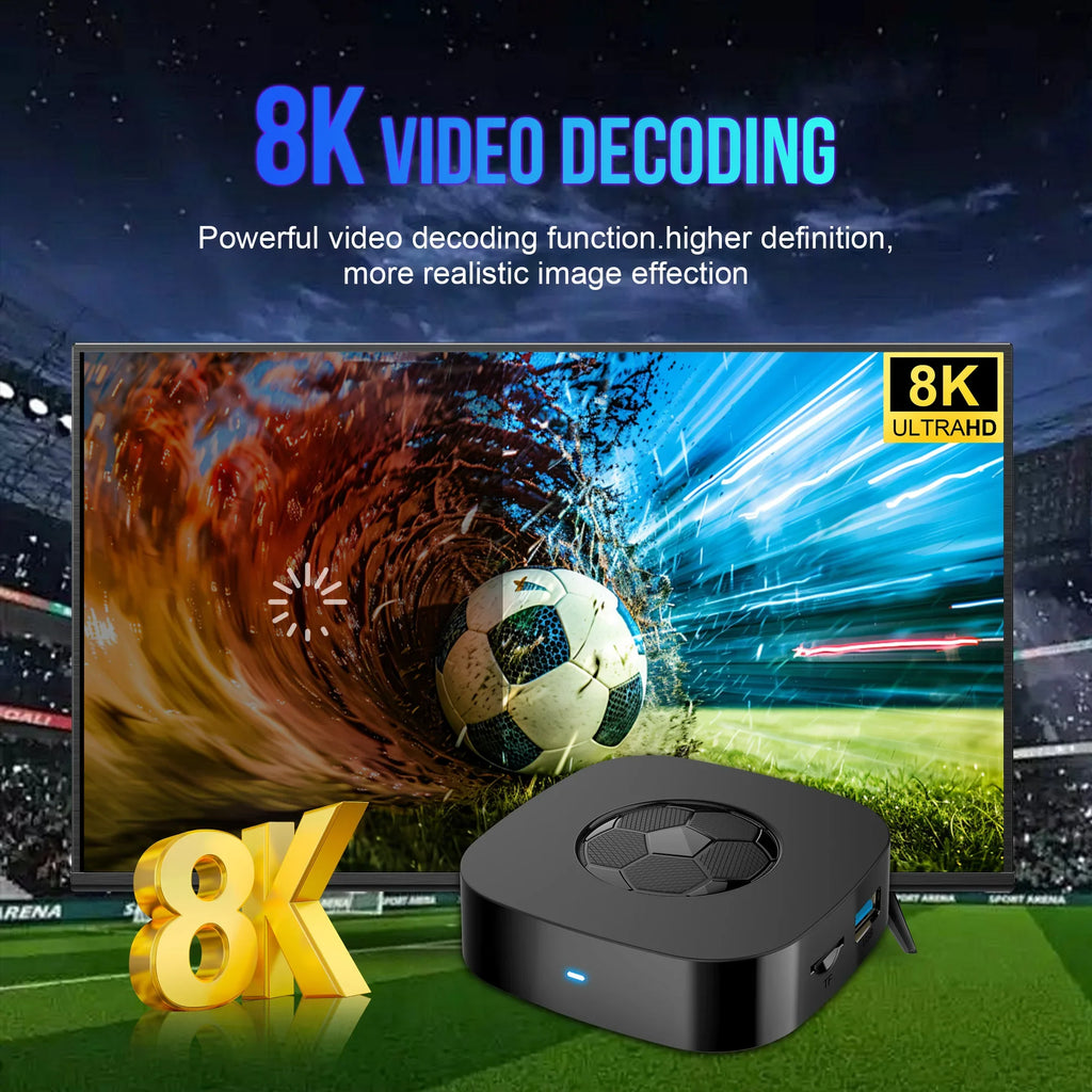 2026 New T1 Ultra TV Box Dual UI Interface 8K Ultra HD Android 16 8GB 128GB WIFI 6 Assistant Smart Streaming Media Player