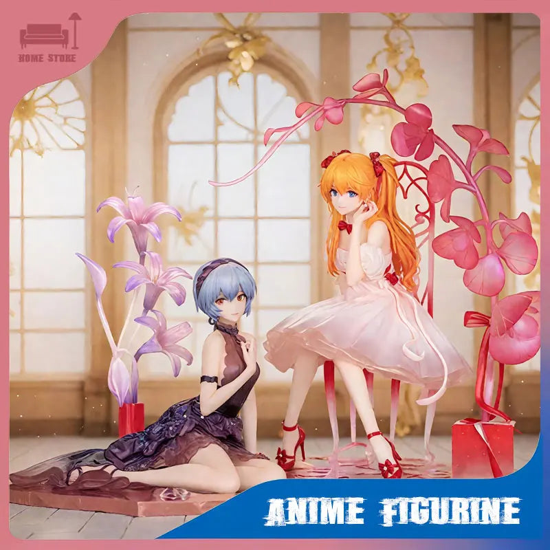 Anime Figurine Neon Genesis Evangelion Action Character Asuka Langley Soryu Ayanami Rei PVC Model Statue Collection Toys Gifts