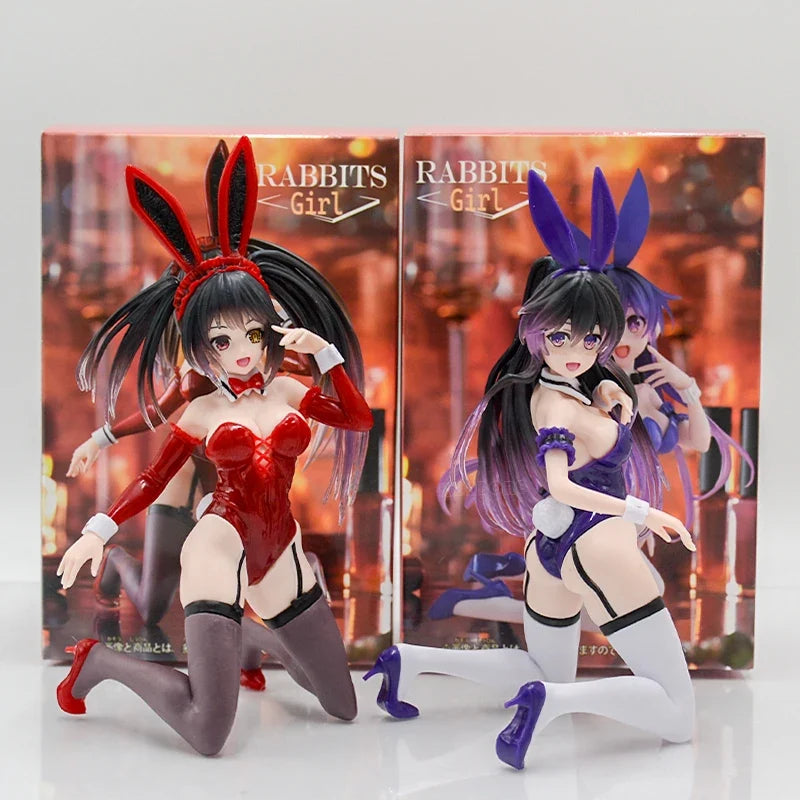 11cm Date A Live V Sexy Anime Girl Figure Kurumi Tokisaki Nightwear Action Figure Tohka Yatogami/Yoshino Figurine Model Doll Toy