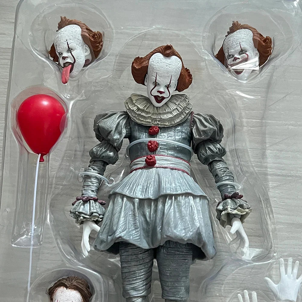 NECA Pennywise Joker Figure Stephen King's It Pennywise Joker Clown Model Halloween Horror Toy Christmas Birthday Gifts