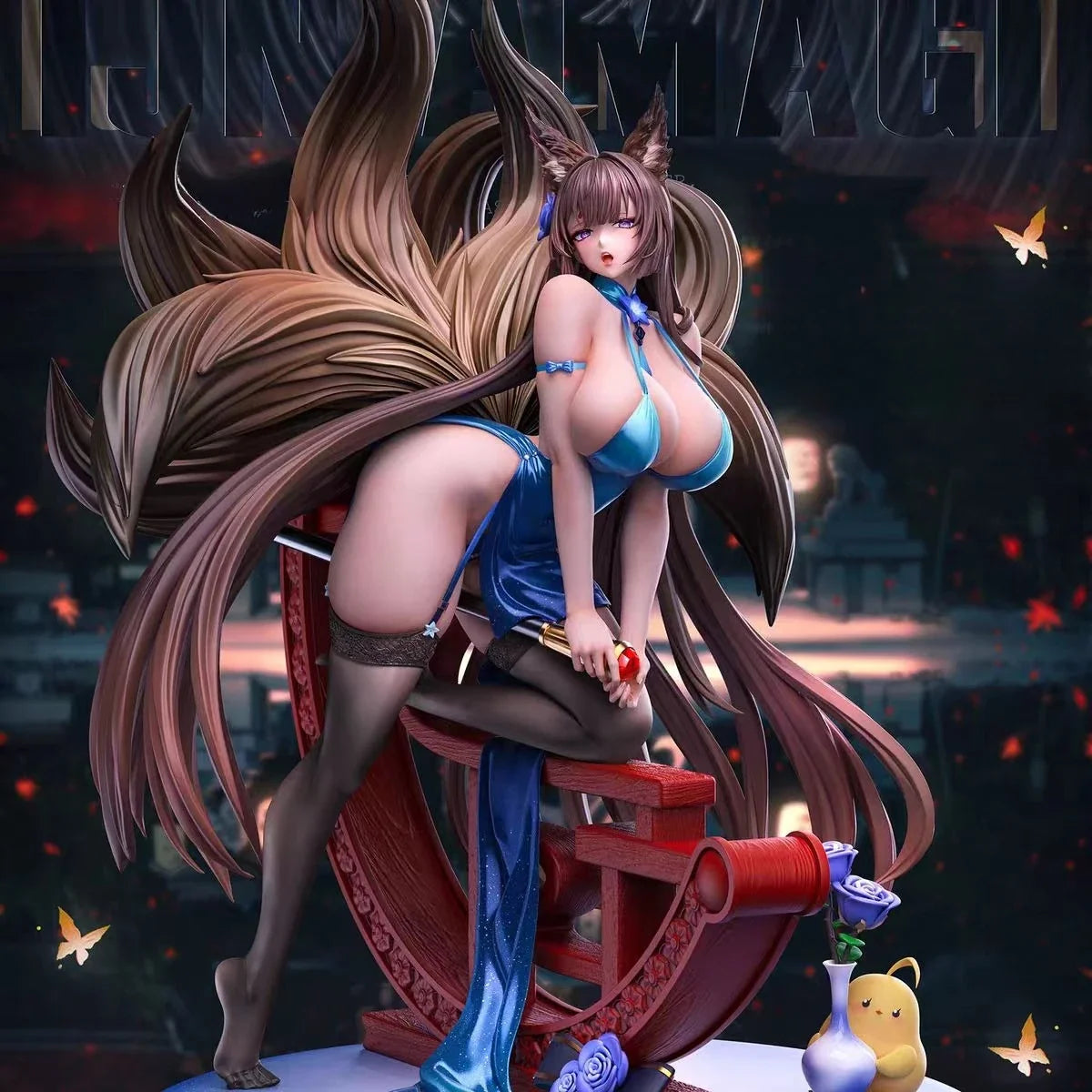 【Presale】Azur Lane Game Character Sculpture ‌IJN Akagi Action Anime Figurine Statue Figure Cartoon Collectible Model Toy
