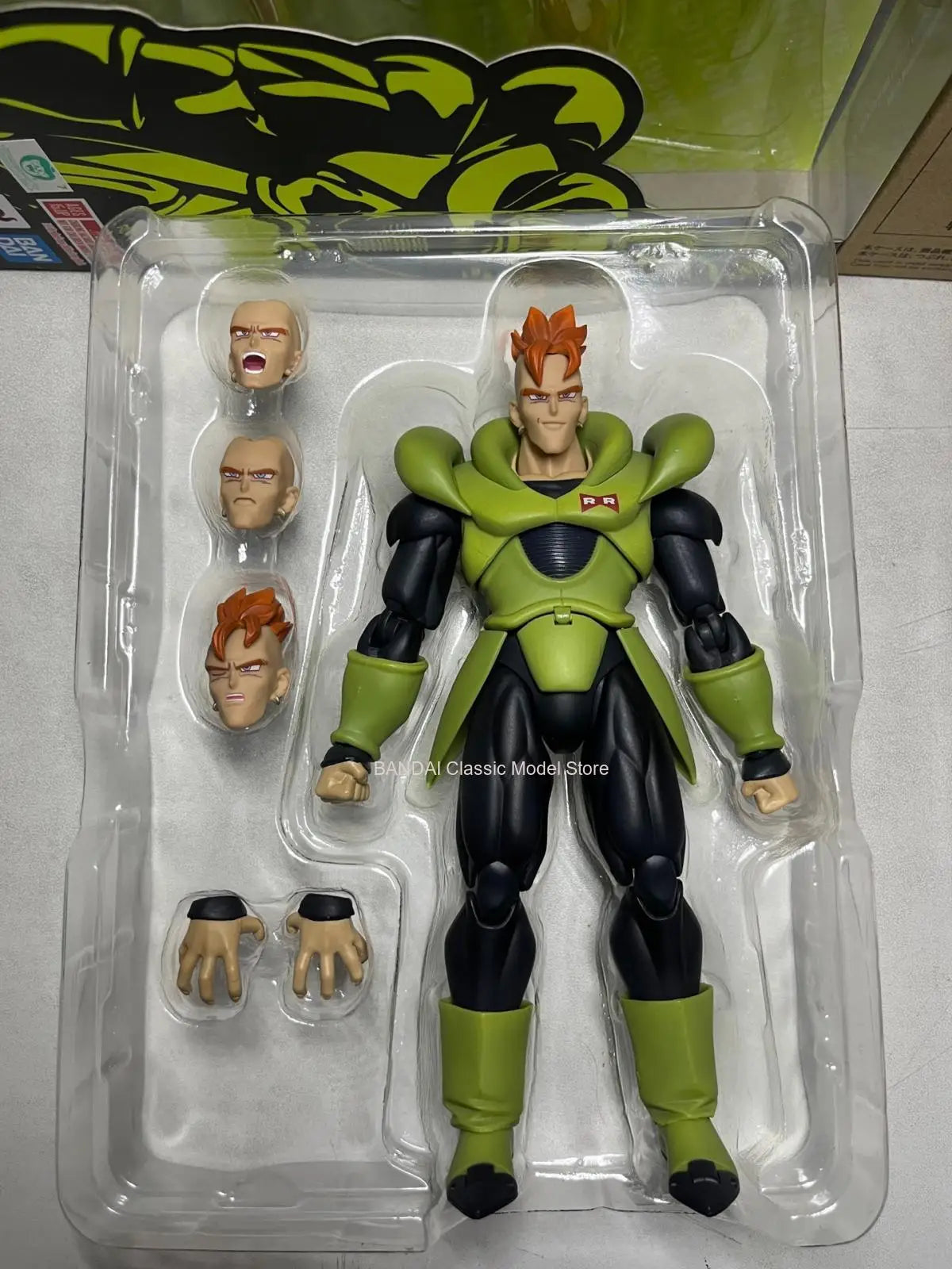 100% Original Bandai Sh Figuarts Shf Sdcc Android 16 Exclusive Edition Action Figures Anime Model Toys Figura Pvc Gifts In Stock