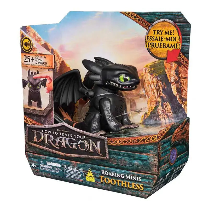 Toothless Deadly Nadder HTTYD Mini Chibi Articulated Action Figures Sound-Activated Interactive Toy Collectible Gift
