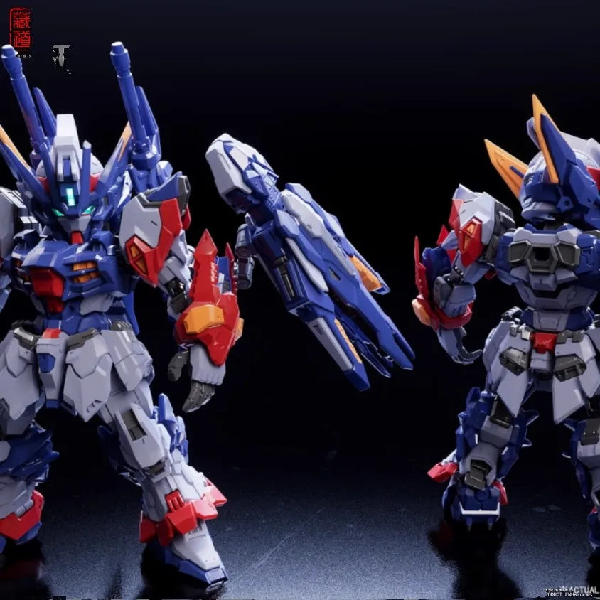 Zangdao Model Sd Tianwei Assembly Model Mecha Anime Figure Cd-Tgm01 Q Version Mecha Collectible Alloy Skeleton Plastic Toy Gift