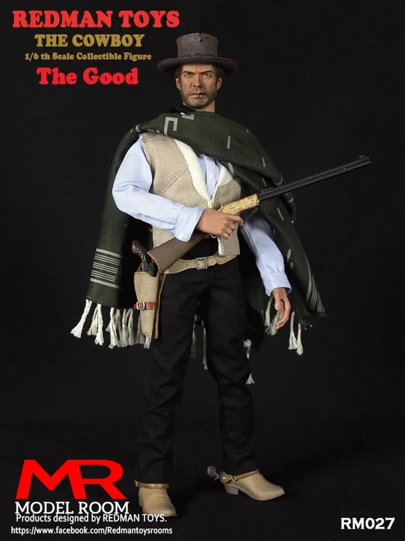 REDMAN TOYS RM027 1/6 The Cowboy The Good Action Figure 12'' Male Soldier Figurine Model Full Set Collectible Toy