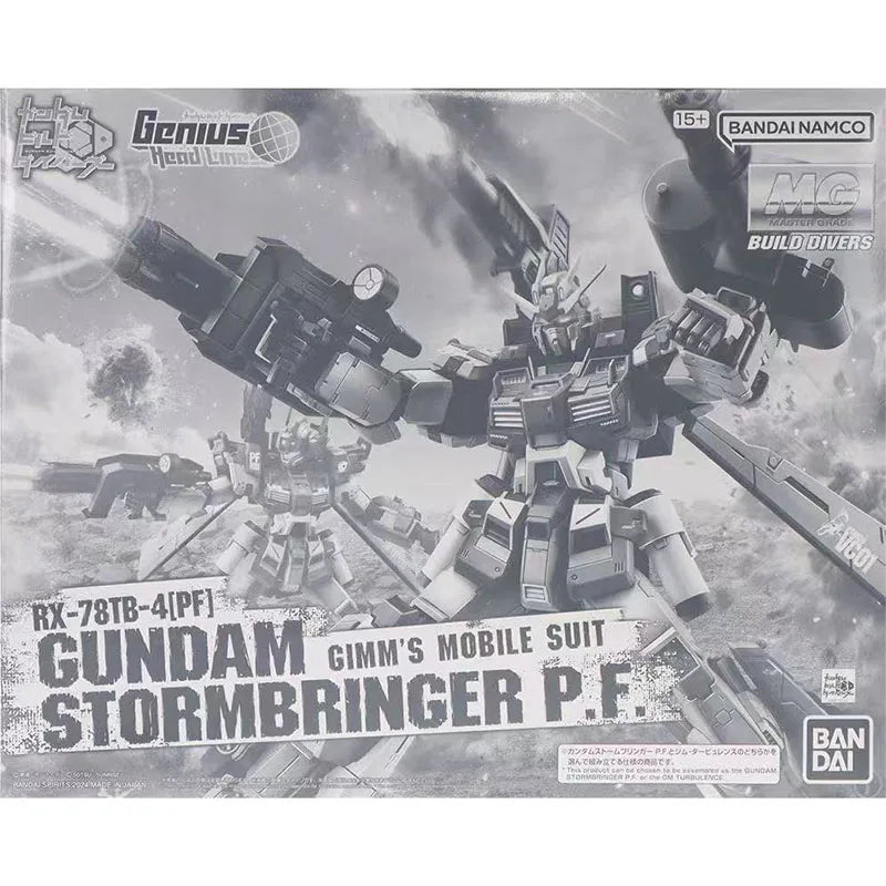 Bandai Original MG STORMBRINGERP F 1/100 Anime Action Figure Assembly Model Toys Collectible Model Ornaments Gifts For Children