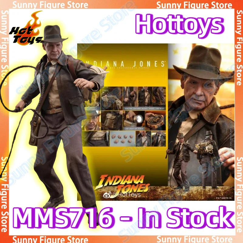Auf Lager Hottoys Hot Toys HT MMS716 1/6 Indiana Jones und das Rad des Schicksals Anime Actionfigur Spielzeug Modelle Sammlerstück PVC