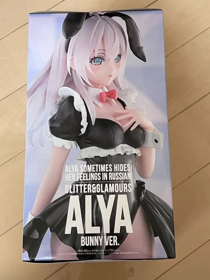 Original BANDAI Banpresto Alya Sometimes Hides Her Feelings in Russian Alisa PVC Anime Figures Action toy
