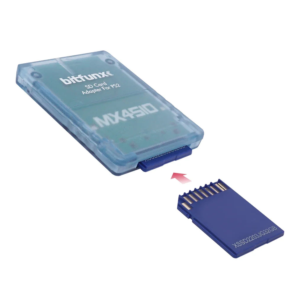 BitFunx MX4SIO SIO2SD TF/SD Card Adapter Program Game Card For PS2 Game Consoles Video Consoles