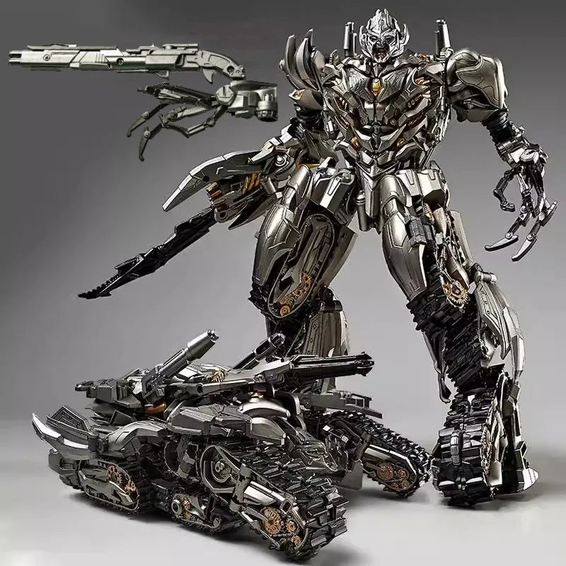 31CM Verwandlung Optimus Prime Roboterauto Spielzeug LKW-Kopf Metallwaffen Anzug Gold Schwarz Autobots Actionfigur Modell Spielzeug Geschenk