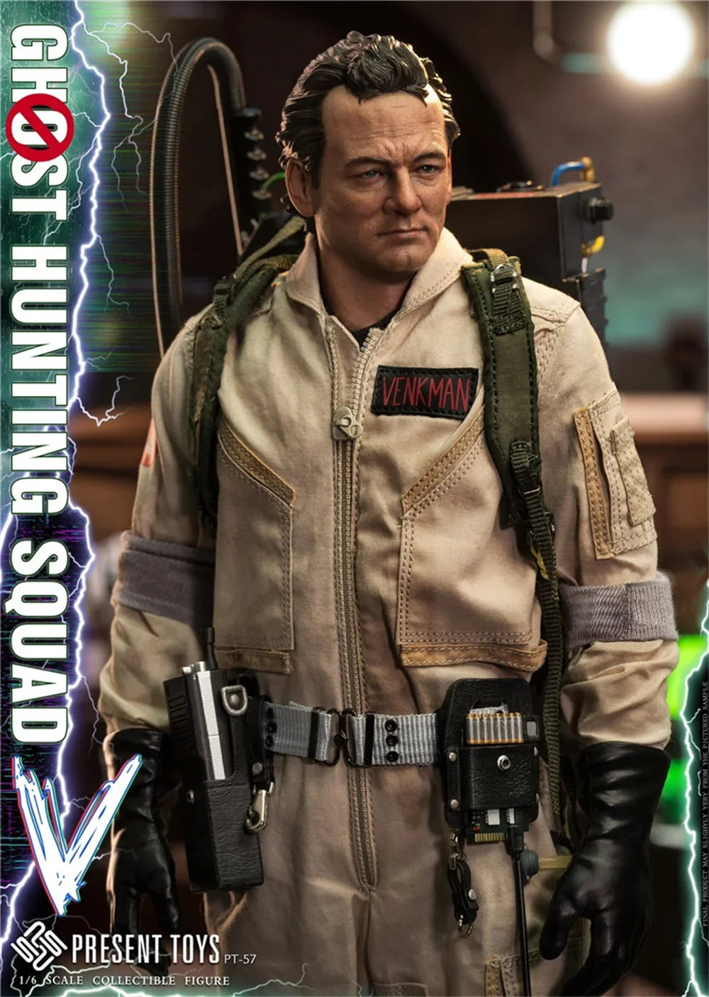 PRESENT TOYS PT-sp57 PT-sp58 1/6 Scale Ghost Hunting Team Zeddemore Venkman Full Set for 12'' Action Figure Model Toys