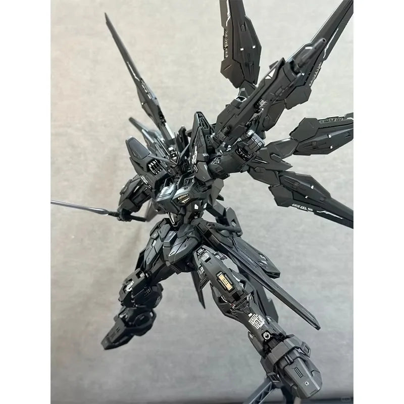 In Stock Pianxin Strike Freedom Mg 1/100 Mgex Action Figure Assembly Model Kit Midnight Coating Model Mecha Kids Gifts Toys
