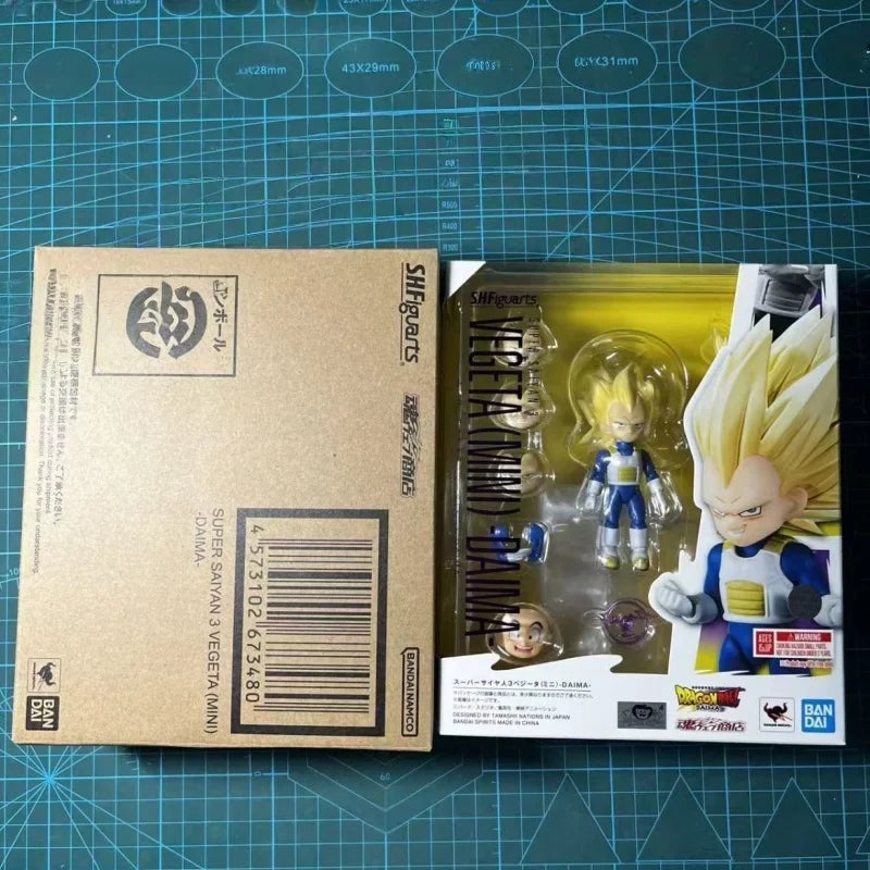 New Hot In Stock 100% Original Bandai Sh Figuarts Shf Dragon Ball Daima Ssj3 Vegeta Action Figures Anime Model Toys Collection