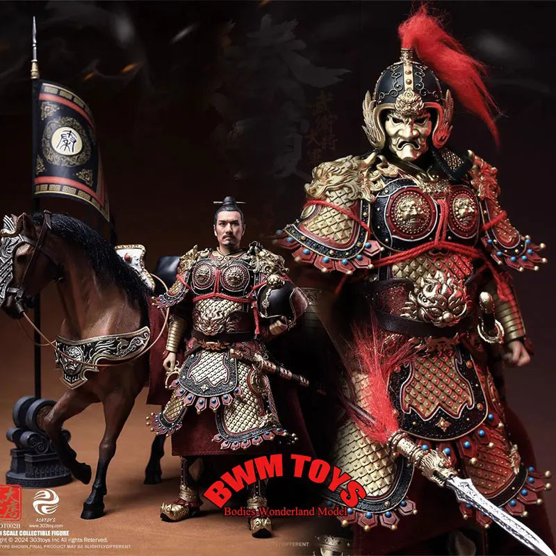 Auf Lager 303TOYS DT002 1/12 Rüstung Version Qin Qiong Shubao Männlicher Soldat Tang-Dynastie General 6'' Actionfigur Puppe Sammlung