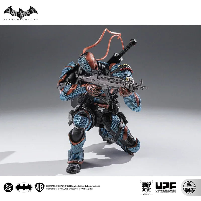LPZZ ROUNO CUEURE DC002 1/12 Deathstroke Arkham Knight Finished Module Movable Batman Collectible Model Action Anime Figure Toy