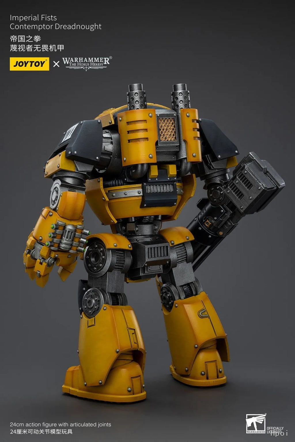 【Original】JOYTOY 1/18 Action Figure Warhammer 40K Imperial Fists Contemptor Dreadnought Model Toy Collection