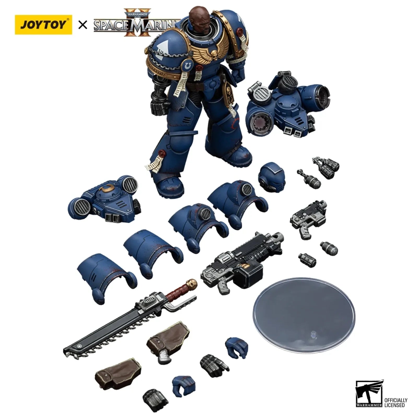 JOYTOY Warhammer 40K 1/18 Action Figure Ultramarines Brother Chairon Collectors Edition Anime Military Model Toy