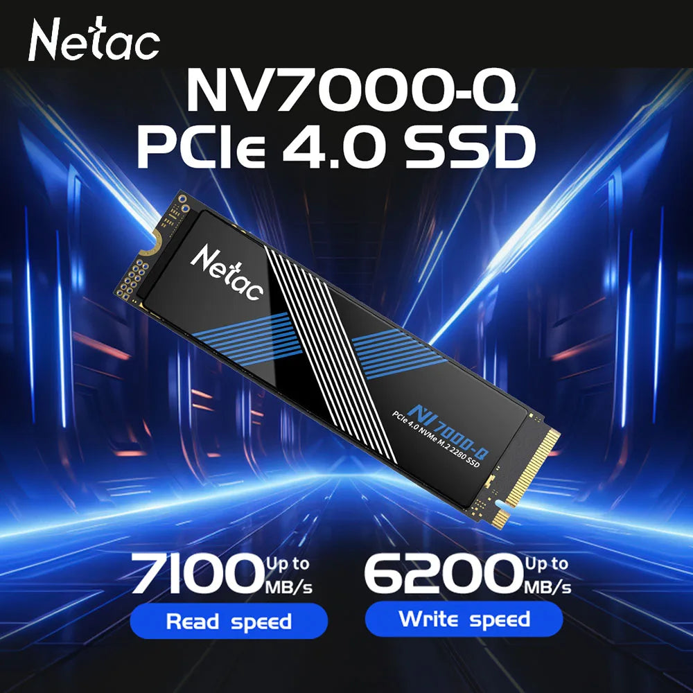 Netac M.2 SSD 1TB 2TB SSD 4TB Hard Drive M2 SSD M.2 NVMe PCIe4.0X4 SSD Internal Hard Disk For PS5 Laptop Desktop