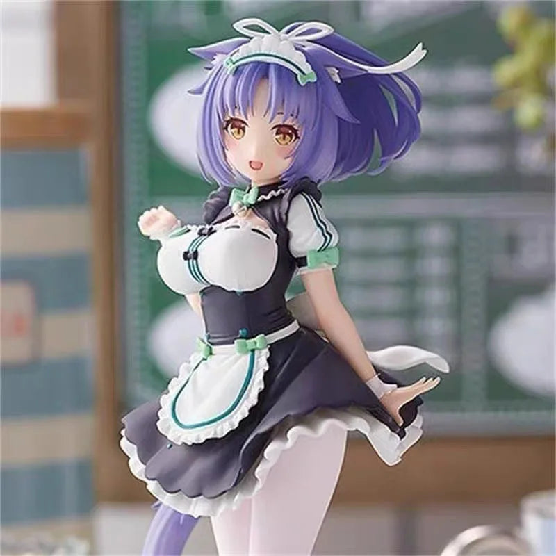 2023 18cm NEKOPARA Maid Cinnamon Action Figure Collection Toys Christmas Gift Doll With Box