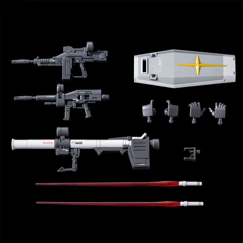 Bandai Original HG GUNDAM （Origin）RX-78-02 1/144 Anime Action Figure Assembly Model Toys Gifts For Children Complete Set