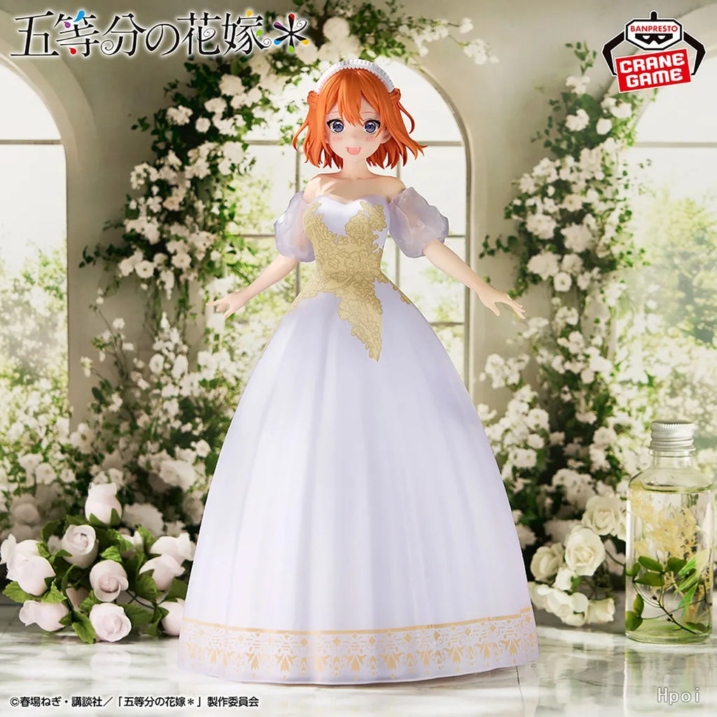 In Stock Bandai BANPRESTO Nakano Ichika Nakano Itsuki Nino Miku Yotsuba Wedding Dress Anime Action Figure Toy Model Collection