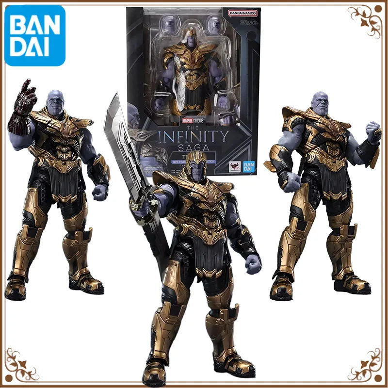 Bandai Thanos SHF THE AVENGERS 4：ENDGAME THANOS Anime Figure ActionFigure Toys For Boys /Girls /kids/Christmas Gift
