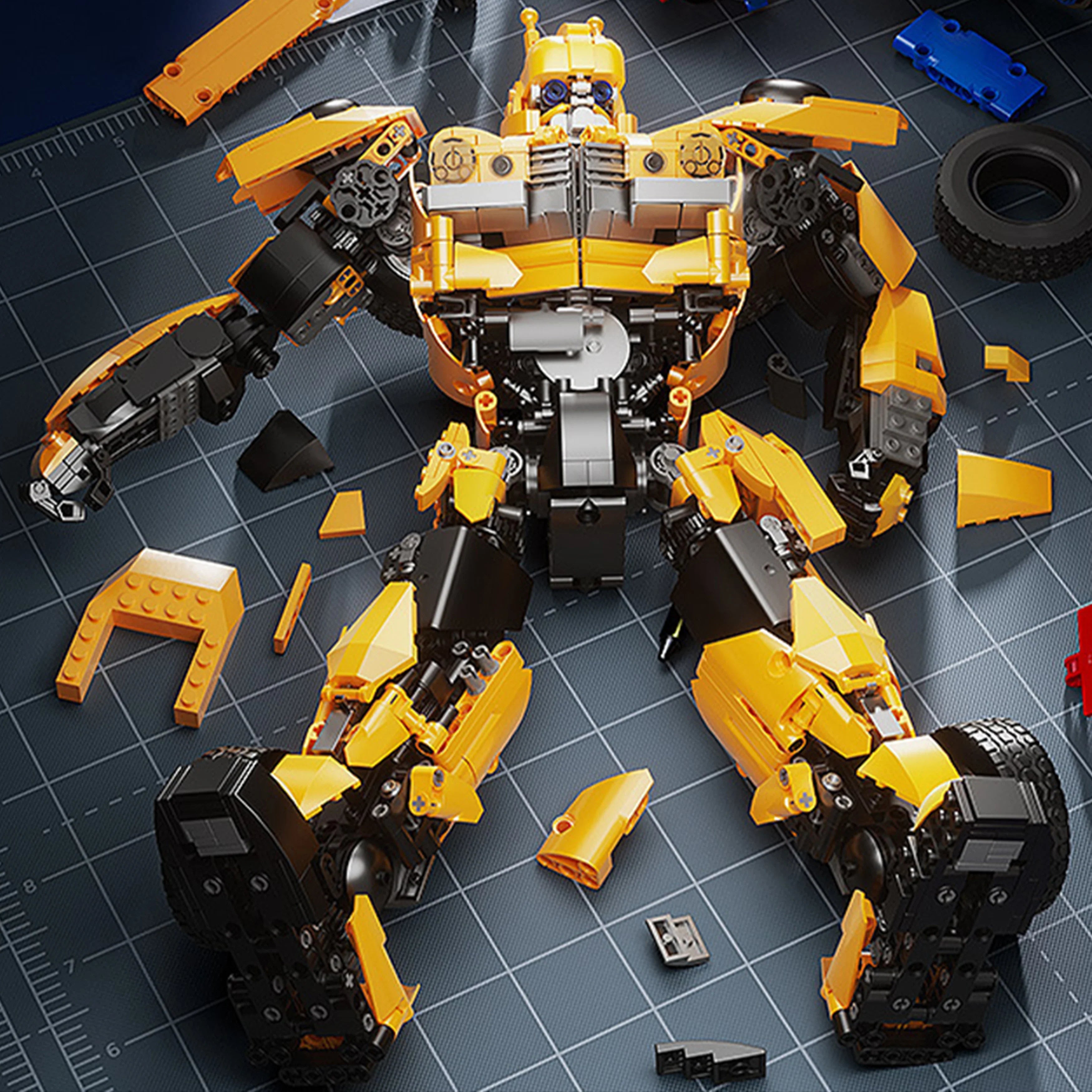 1923PCS B-127 Robot Action Figure Building Block Model Kit Classic Sci-Fi Character DIY Assembly Toy, Creative Gift for Kids