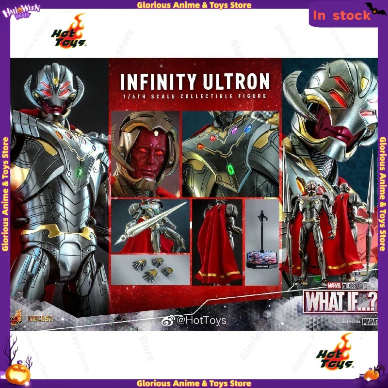 In Stock HOTTOYS HT TMS063D44 Animated Series: Infinite Ultron Phantom Movable Model Gift Collection  Collectible Figure