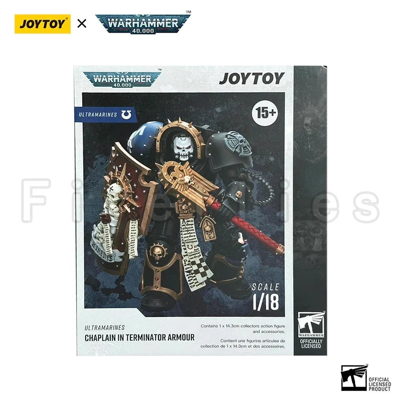 1/18 JOYTOY Action Figure 40K Ultramarines Chaplain in Terminator Armour Re-issue Version Anime Model Toy