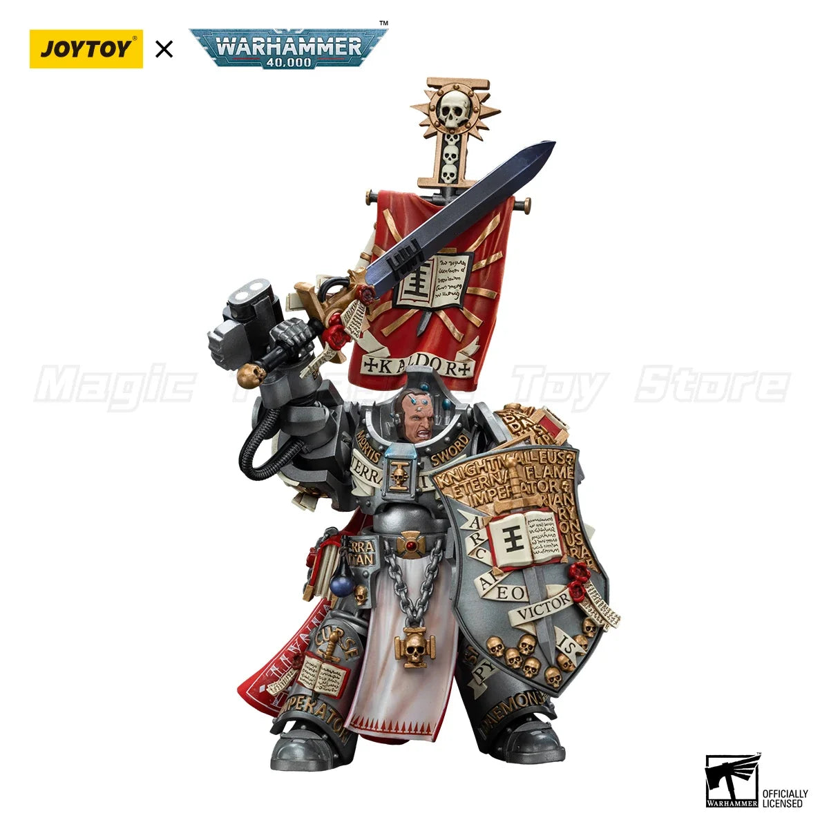 【In Stock】JOYTOY Warhammer 40K Grey Knights Kaldor Draigo Model Toys 1/18 Action Figure