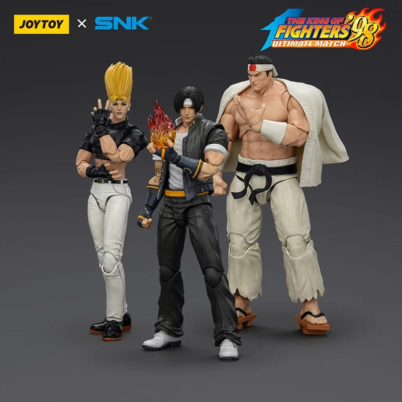 [IN-STOCK]JOYTOY SNK 1/18 Action Figures KOF 98UM Hero Team Kyo Kusanagi&Goro Daimon&Benimaru Nikaido Model Gift