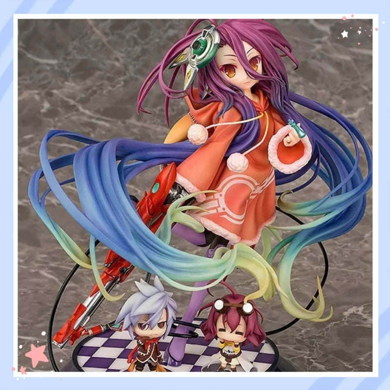 Anime Figure No Game No Life ZERO Shuvi Dola 1/7 Scalee PVC Statue with Colorful Hair Collectible Model Toy for Anime Fans