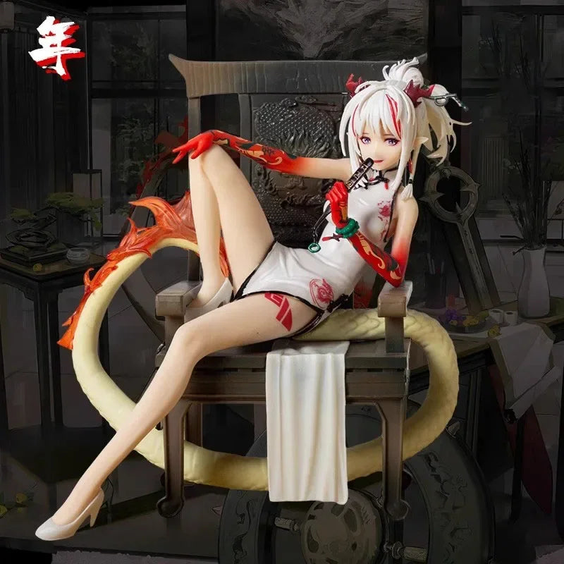 17cm Arknights Game Figures Nian Peripheral Beautiful Girl Collection Ornament PVC Model Satute Action Figure Christma Gift Toys