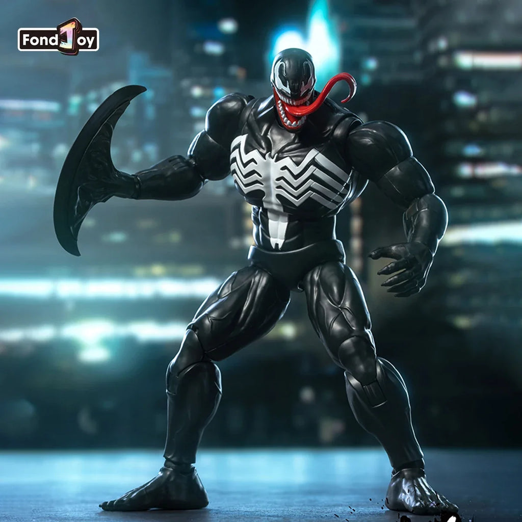FondJoy Marvel Venom Action Figure 1/12 Venom Plastic Model Kit Anime Figurine Collection Model Statue Toys