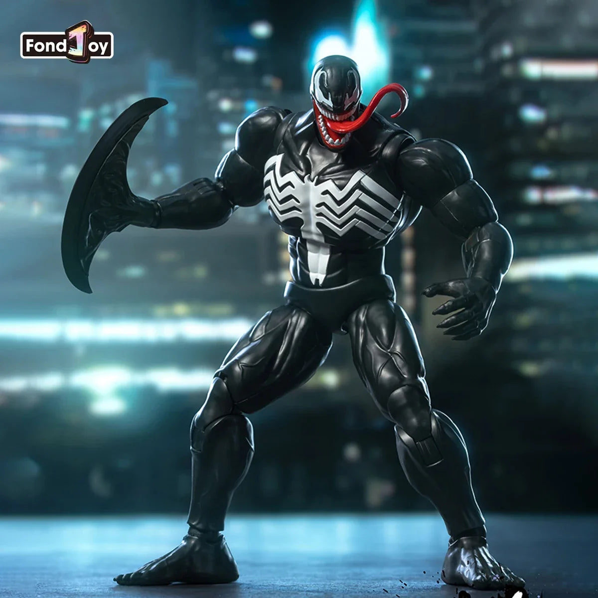 FondJoy Marvel Venom Action Figure 1/12 Venom Plastic Model Kit Anime Figurine Collection Model Statue Toys