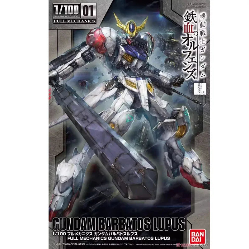 Bandai Gundam Model Kit Anime Character 1/100 ASW-G-08 Barbatos Lupus fulline Gunpla Model Toys Mobile Doll