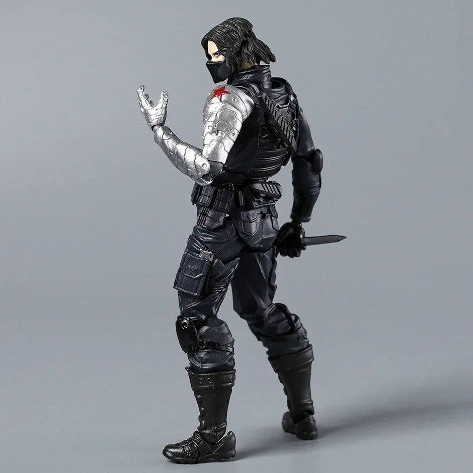 Amazing Yamaguchi Winter Soldier Revoltech Kaiyodo PVC Action Figure Model Toy Colletible Figurine