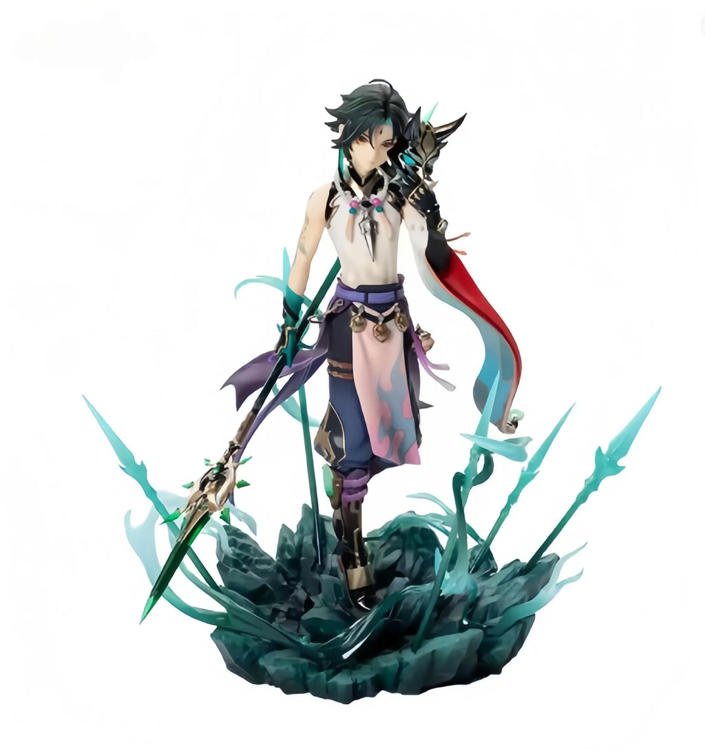 New Genshin Impact Xiao Guard Night Spear Ver Figures 1/7 Pvc Anime Figure Model Colletible Desktop Ornaments Gift Toys Original