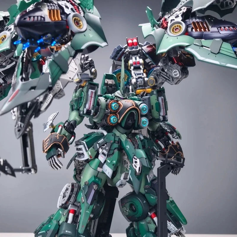 Osiris Aerial Dominator Mecha 1/100 Scale LED Lighting High Movability Collectible Action Figure for Aerospace Model Hobbyists