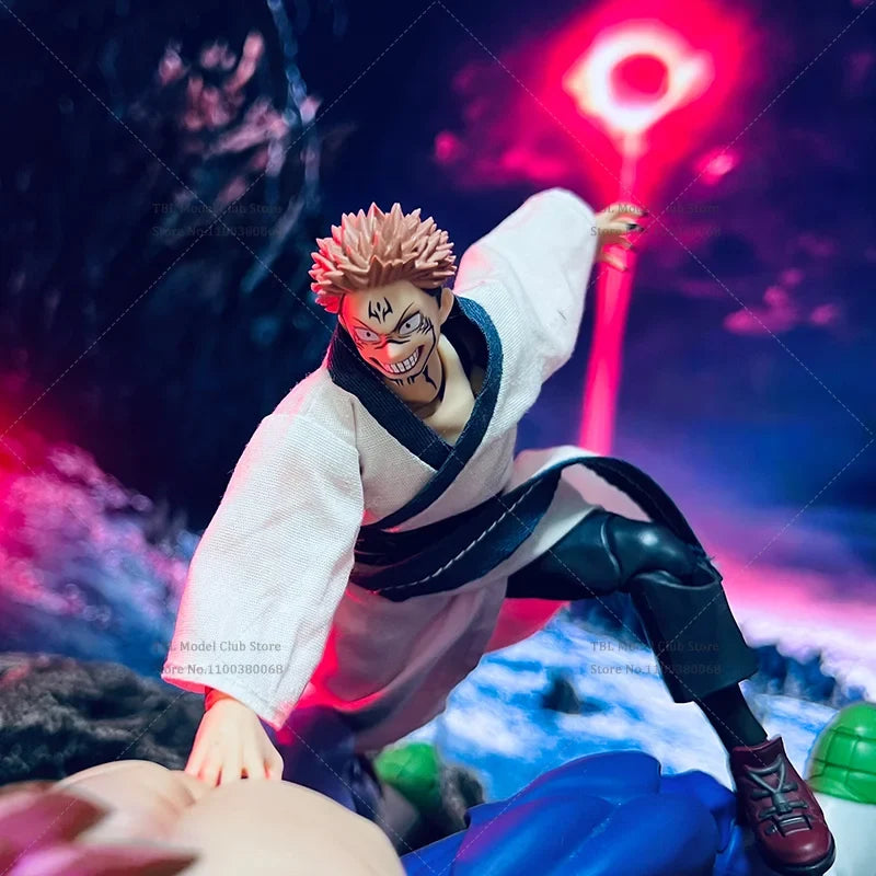 1/12 Scale Male Clothes Jujutsu Kaisen Ryomen Sukuna kimono Sets Japanese Anime For SHF 6-inch Action Figure Soldier Scene