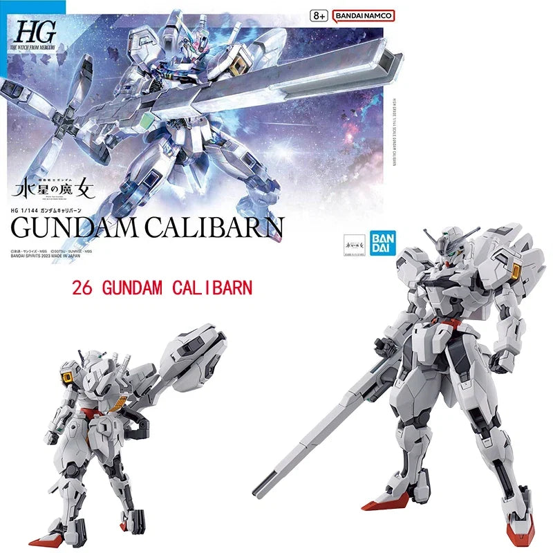 Bandai Genuine HG The Witch From Mercury GUNDAM LFRITH CALIBARN BEGUIR-BEU DARILBALDE ZOWORT HEAVY Anime Assembly Model Toys Kid