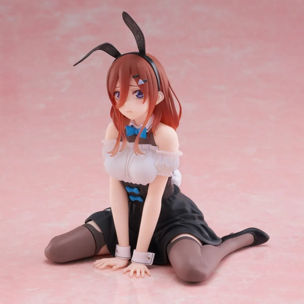 In Stock Taito Original Genuine Anime The Quintessential Quintuplets Desktop Cute Nakano Miku Bunny Ver 13cm Model Toy Figures