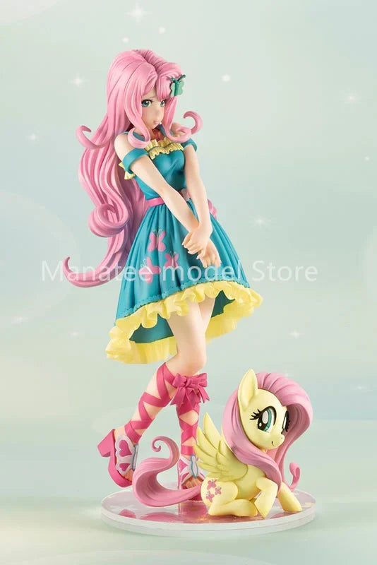 Kotobukiya Original MY LITTLE PONY Bishoujo Fluttershy 1/7 PVC Action Figure Anime Model Toys Collection Doll Gift