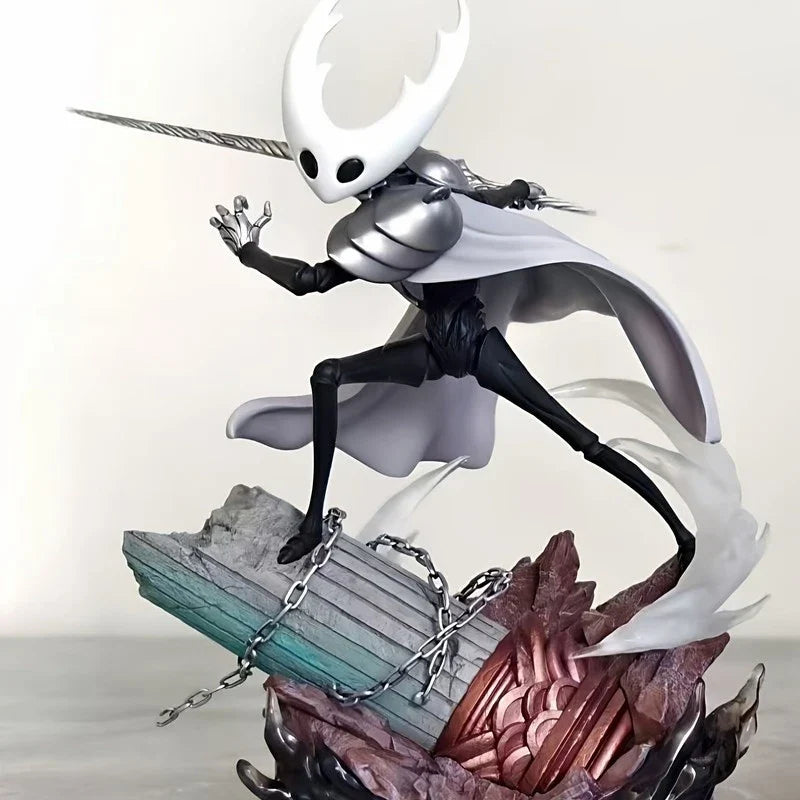 34CM Hollow Knight Pure Vessel King Battle Form Mode KO Action Figure Desktop Ornament Decor Game Collectible Toys Statue Gift