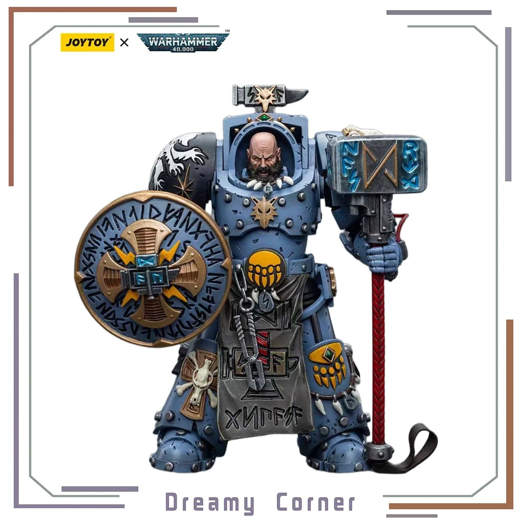 【In Stock】JOYTOY Warhammer 40K Space Wolves Arjac Rockfist 1/18 Action Figures Models Toys Collection