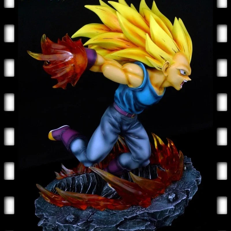 25cm New Original Dragon Ball Anime Figure Vegeta IV Perimeter Resin Model Scene Statue Desktop Decoration Ornaments Gifts Toys